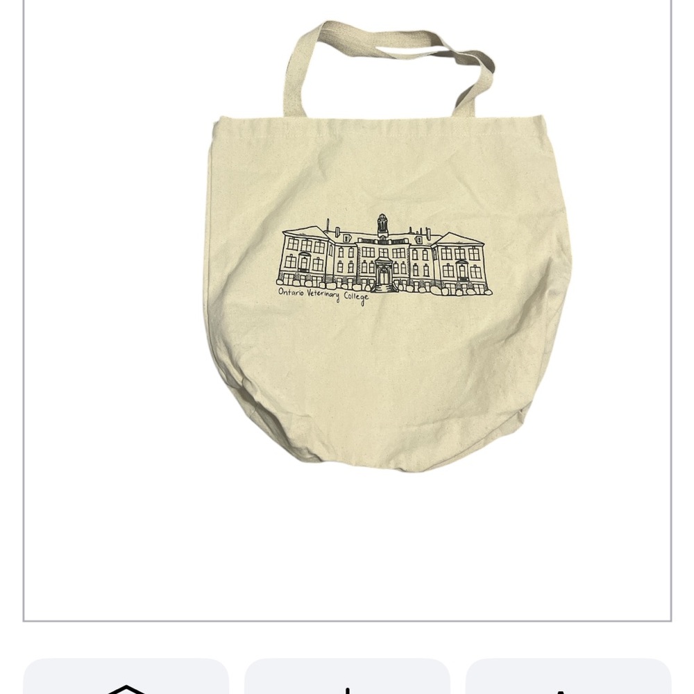 Canvas Tote Bag Ontario Veterinary College Handbag Durable Large Daily Shopping